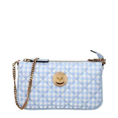 Light Blue Fabric Handbag
