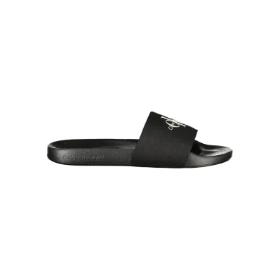 Black Polyester Sandal