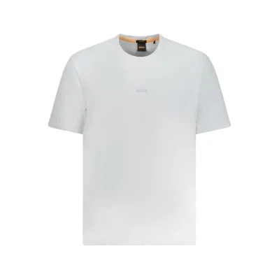 Blue Cotton Men T-Shirt