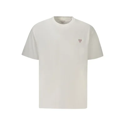 White Cotton Men T-Shirt