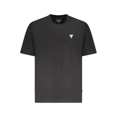 Black Cotton Men T-Shirt
