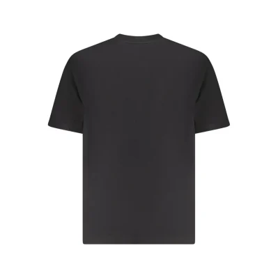 Black Cotton Men T-Shirt