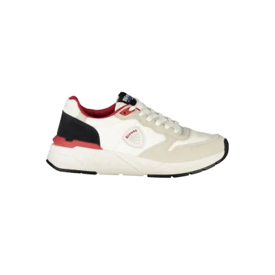 White Polyester Men Sneaker