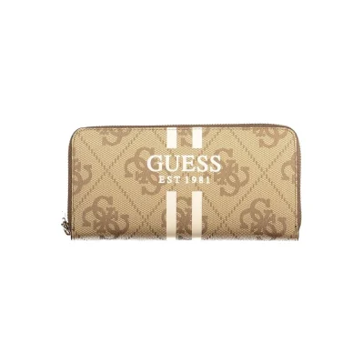 Beige Polyethylene Women Wallet