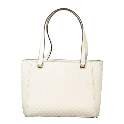 White Polyethylene Women Handbag