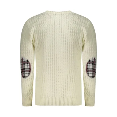 White Fabric Sweater