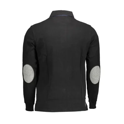 Black Cotton Polo Shirt