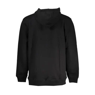 Black Cotton Men Sweater
