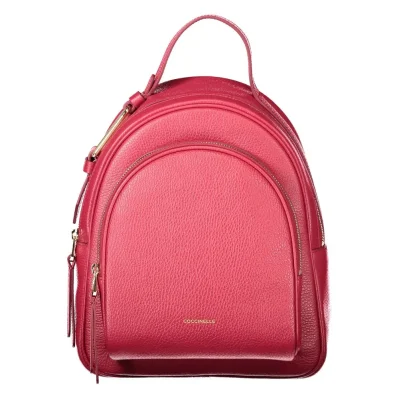 Red Leather Backpack
