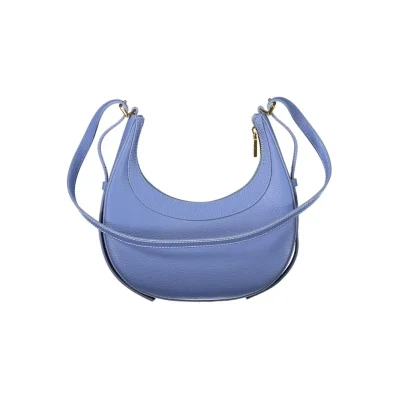 Blue Leather Handbag