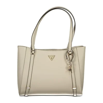 Beige Polyethylene Handbag