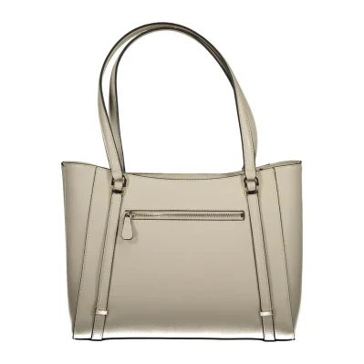 Beige Polyethylene Handbag
