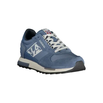 Blue Polyester Sneaker