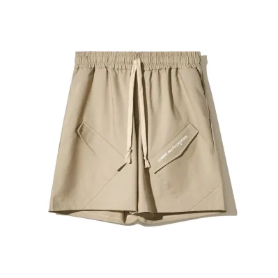 Beige Cotton Short