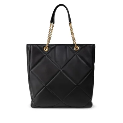 Black Leather Tote Bag