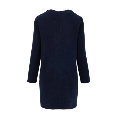 Navy Blue Wool Short