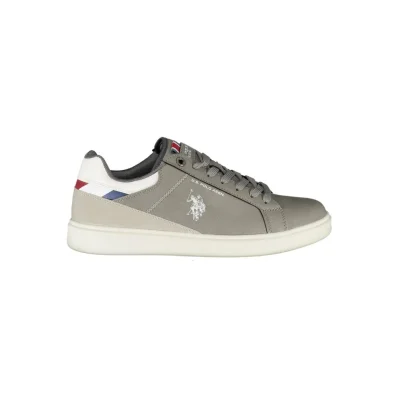 Gray Polyester Sneaker
