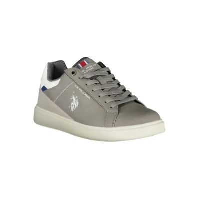 Gray Polyester Sneaker