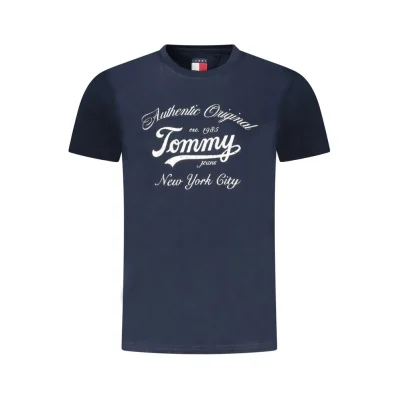 Blue Cotton Women T-Shirt