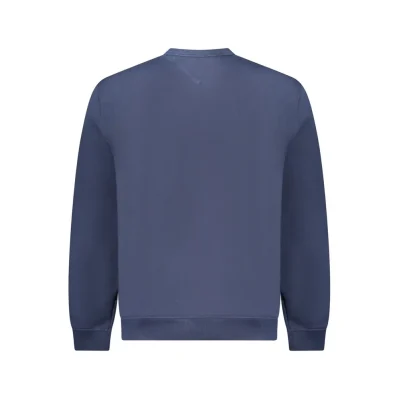 Blue Cotton Men Sweater