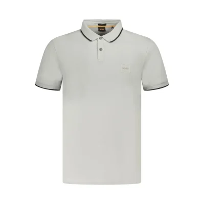 Gray Cotton Polo Shirt