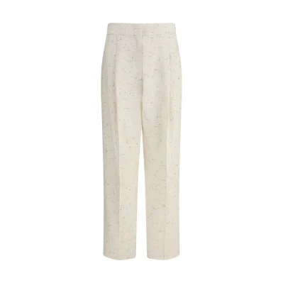 Buttoned fabric Pants