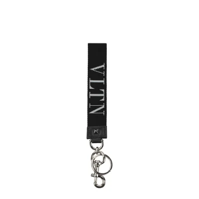 Black Fabric Keychains