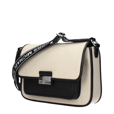 Beige Fabric Crossbody Bags