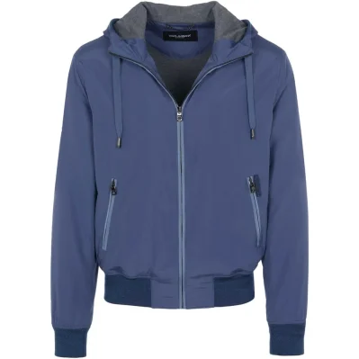 Blue Polyester Jacket