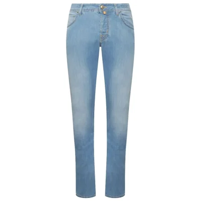 Blue Cotton Jeans & Pant