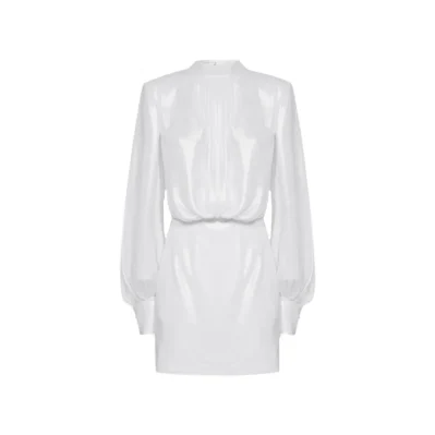 Abelia Laminated Mini Dress
