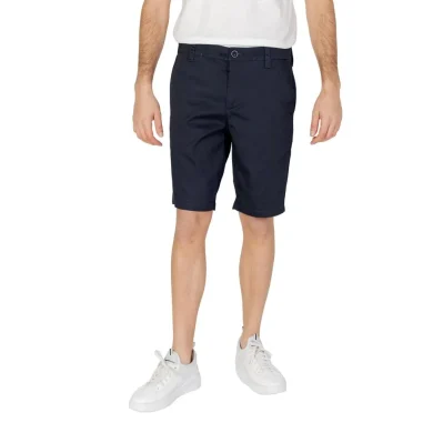 Blue Cotton Bermuda