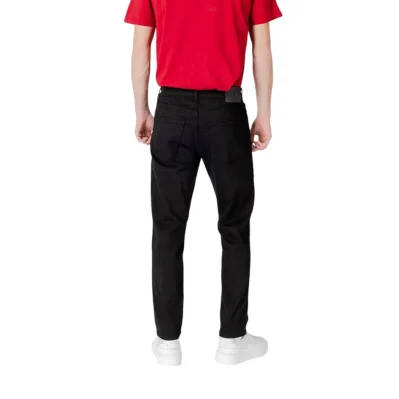 Black Recycled Polyester Slim Fit Jean
