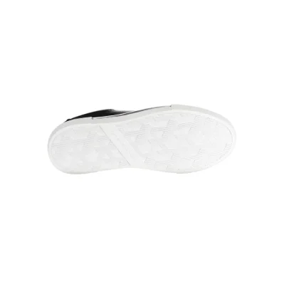 Black Leather Women Sneaker