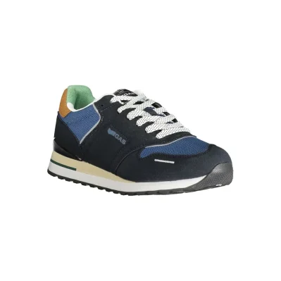 Blue Polyester Men Sneaker