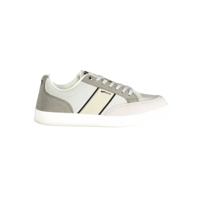 Gray Polyester Men Sneaker
