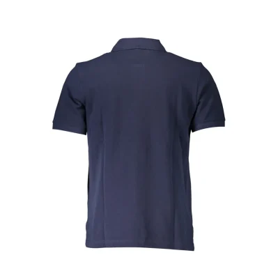 Blue Cotton Polo Shirt