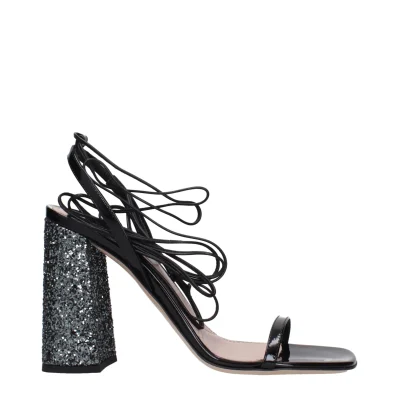 Black Leather Platforms