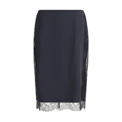 Satin Skirt with lace details