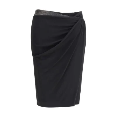 Draped jersey Skirt