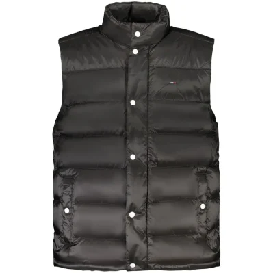 Black Nylon Men Jacket