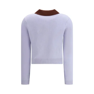 Contrast collar Sweater