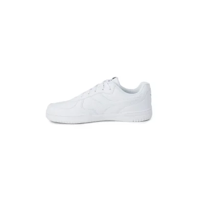 White Artificial Leather Sneaker