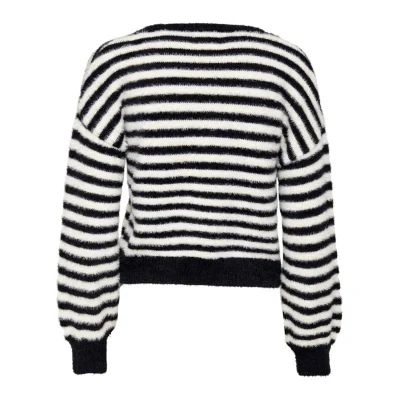 Black And White Marabou Sportswear