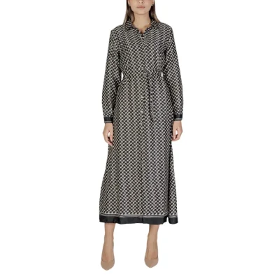 Black Recycled Polyester Long