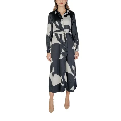 Black Recycled Polyester Long