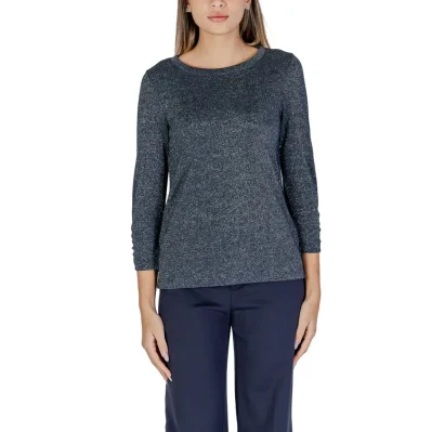 Blue Polyester Long Sleeve