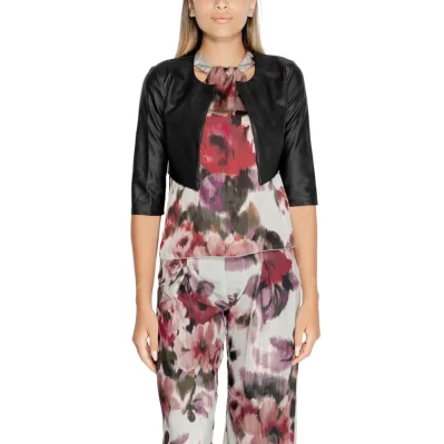 Black Polyethylene Cardigan