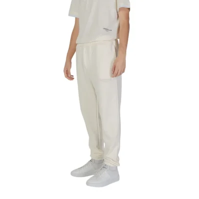 Cream Cotton Joggers Workout Pant