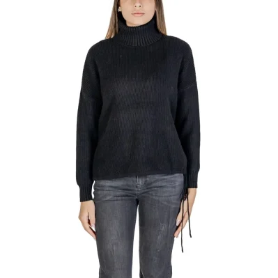 Black Viscose Turtleneck
